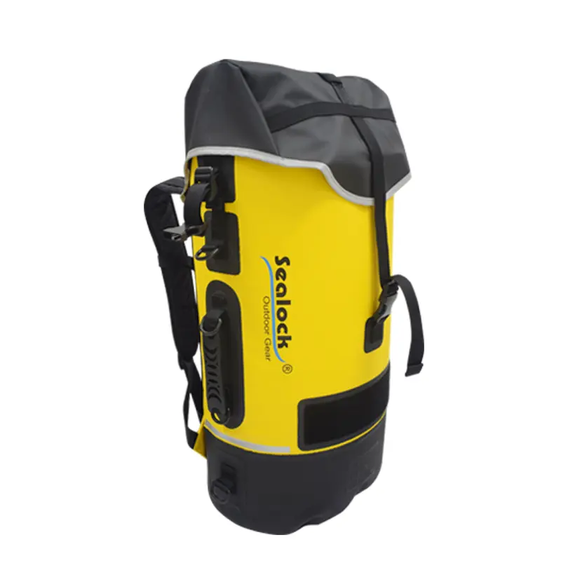 حقيبة ظهر مقاومة للماء 45L / 55L / 65L IPX8 مع ختم مطاطي طبيعي